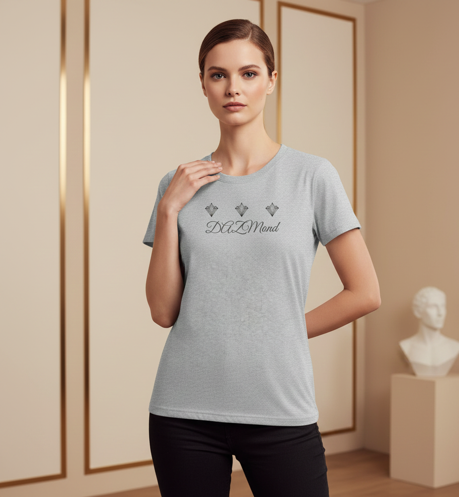Camiseta DAZMond de cuello redondo para mujer