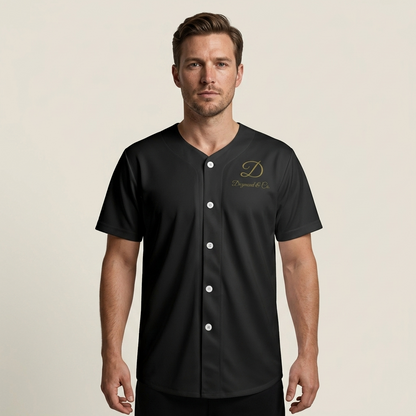 DAZMOND® "Midnight Classic" Short Sleeve Baseball Jersey