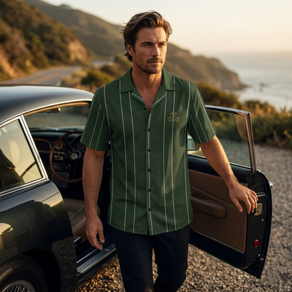 The Dazmond Forest Pinstripe Aero-Luxe 100