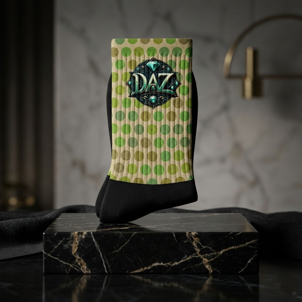 DAZMOND® "Polka Emerald" Art Socks