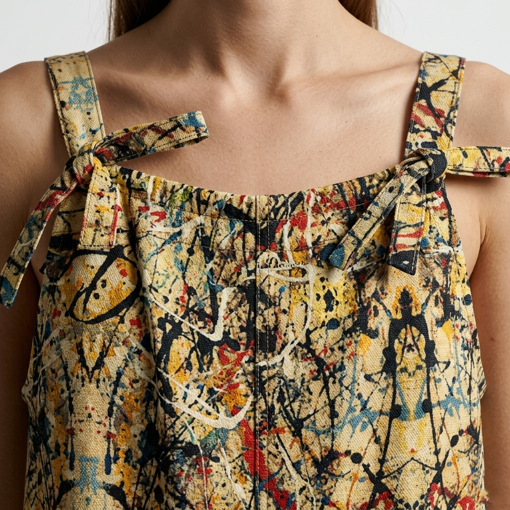 The Dazmond Abstract Canvas Jumpsuit
