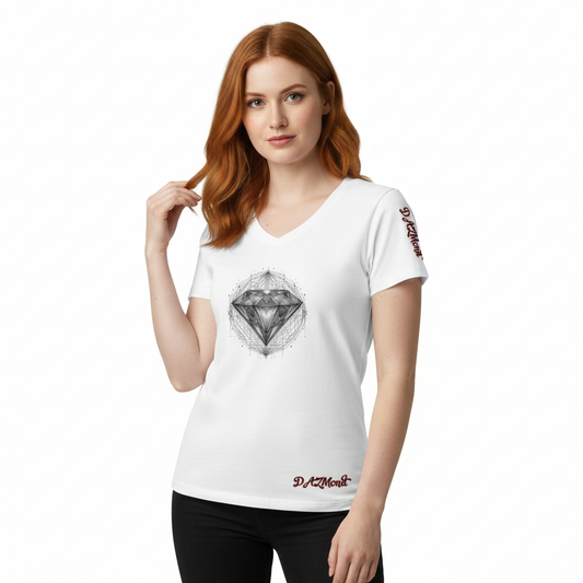 Camiseta de algodón DAZMond Luxury para mujer