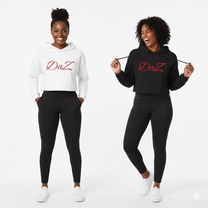 Sudadera DaZ corta con capucha para mujer