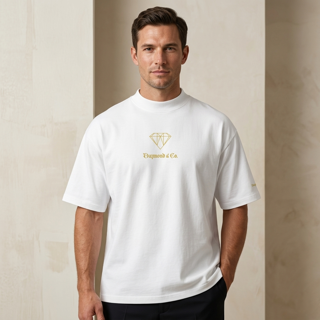DAZMOND & Co.® "Blaster 2.0" Organic Oversized High-Neck Tee