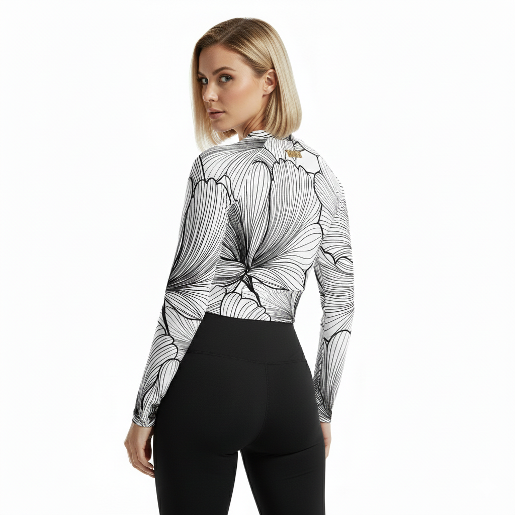 DAZMOND® Hydra-Flow Long Sleeve Crop Top