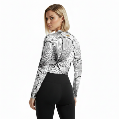 DAZMOND® Hydra-Flow Long Sleeve Crop Top