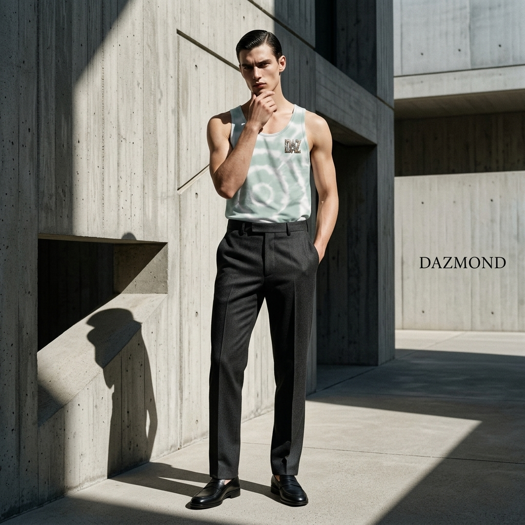 DAZMOND "Aqua Drift" Tank Top