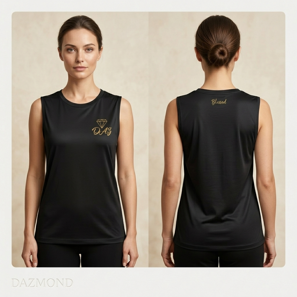 DAZMOND "Aura Silk-Touch" Muscle Tee
