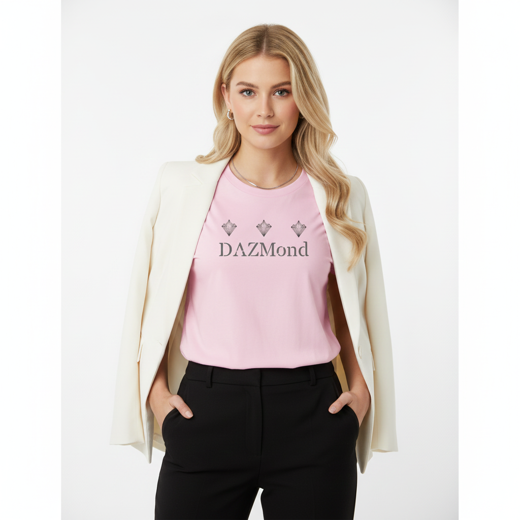 Camisetas DAZMond de cuello redondo para mujer