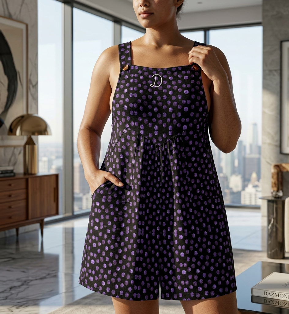 The Dazmond Amethyst Dot Shortall