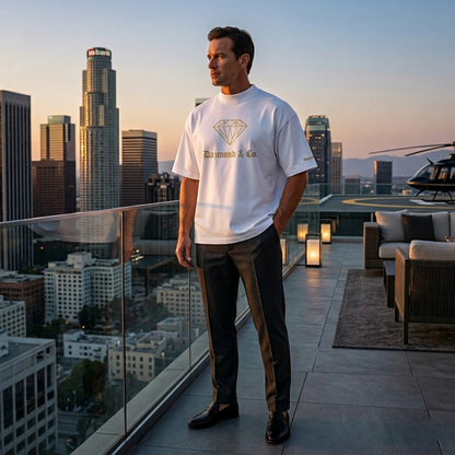 DAZMOND & Co.® "Blaster 2.0" Organic Oversized High-Neck Tee