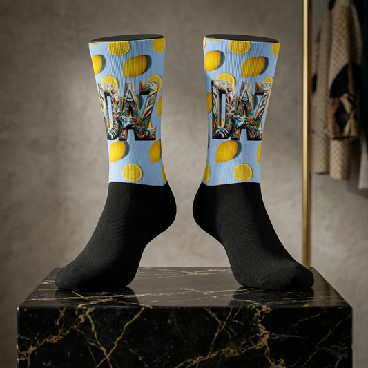 DAZMOND® "Zesty Lemon" Art Premium Socks