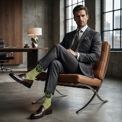 DAZMOND® "Polka Emerald" Art Socks