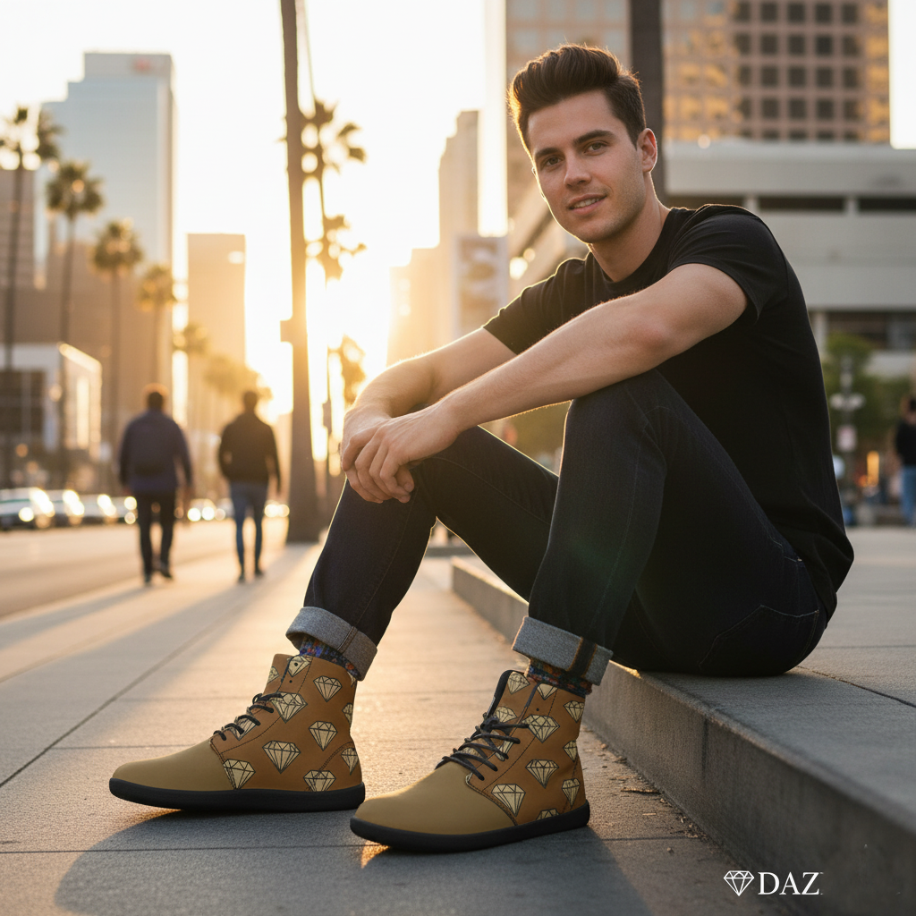 DAZMond Luxury Art High-Top Sneakers