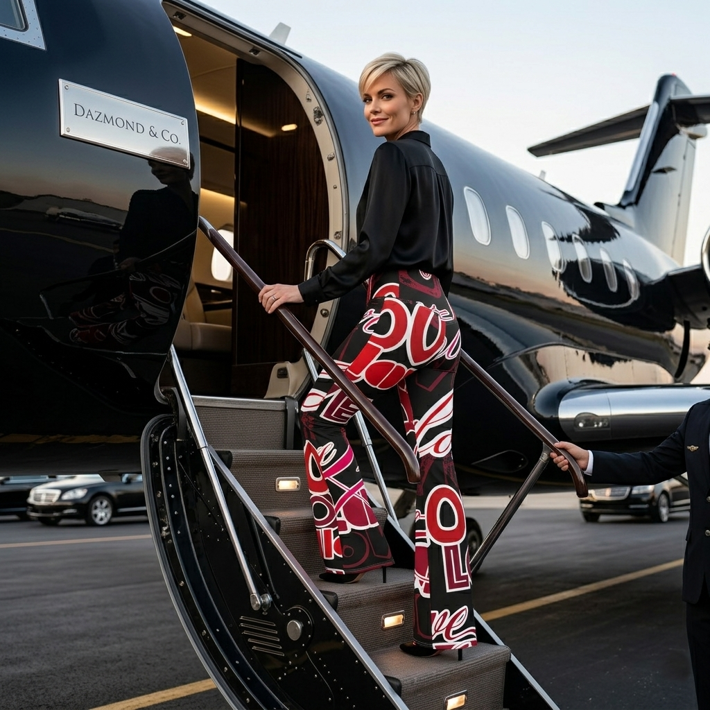 DAZMOND® "Infinite Love" Flare Leggings