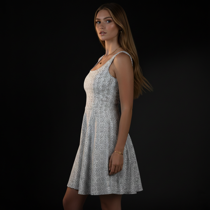 DAZMOND® Polka Aura Luxury Skater Dress