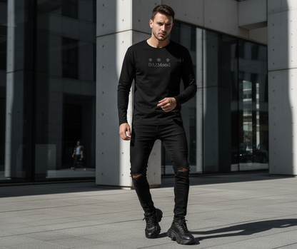 DAZMOND long-sleeved, crew-neck T-shirts