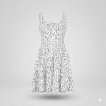 DAZMond Luxury Polka Dot Skater Dress