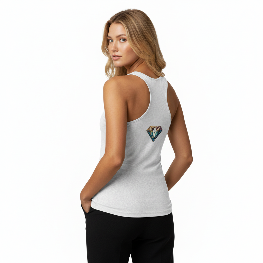 Camiseta DaZMond sin mangas con espalda cruzada