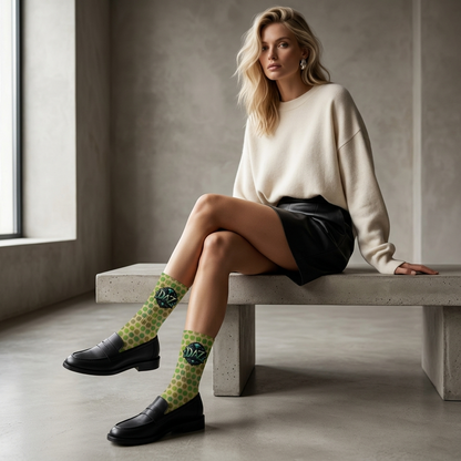 DAZMOND® "Polka Emerald" Art Socks