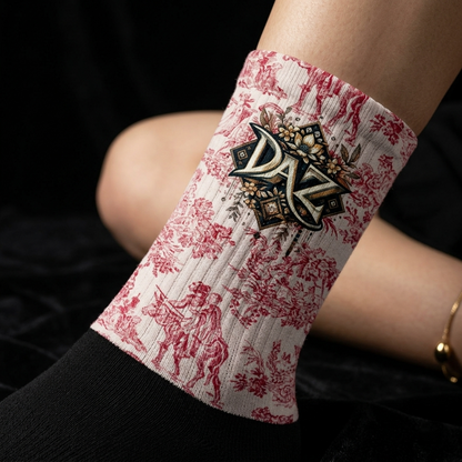 DAZMOND® "Crimson Heritage" Art Socks