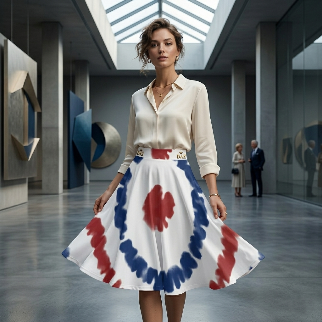 DAZMOND® "Vibrant Pop" Skater Skirt