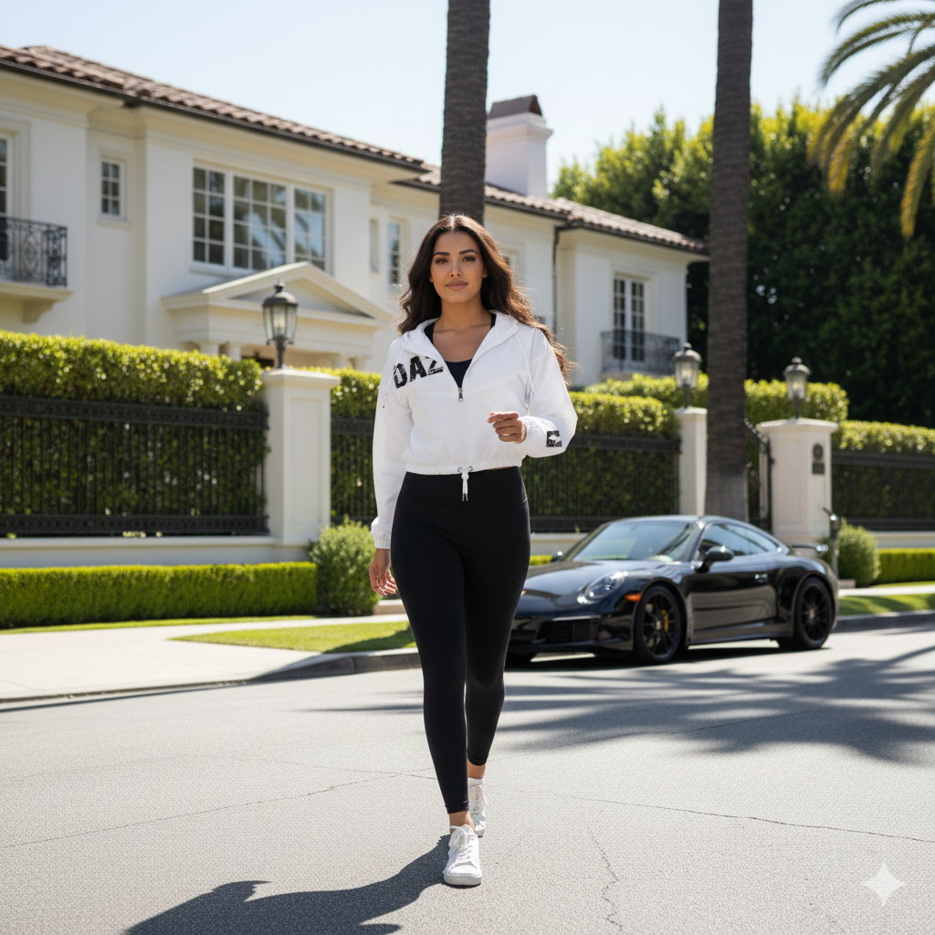 Cortavientos cropped DAZMond de mujer