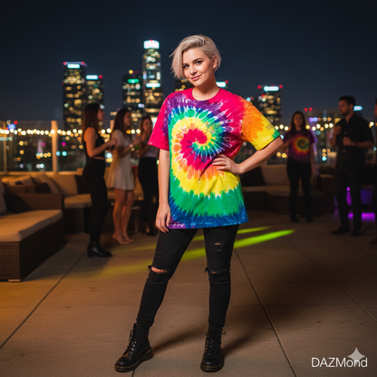 Camiseta oversize tie-dye DAZ Art
