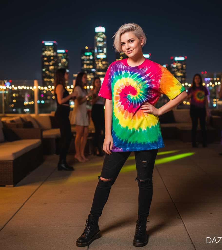 DAZMOND® Abstract Canyon Oversize Tee