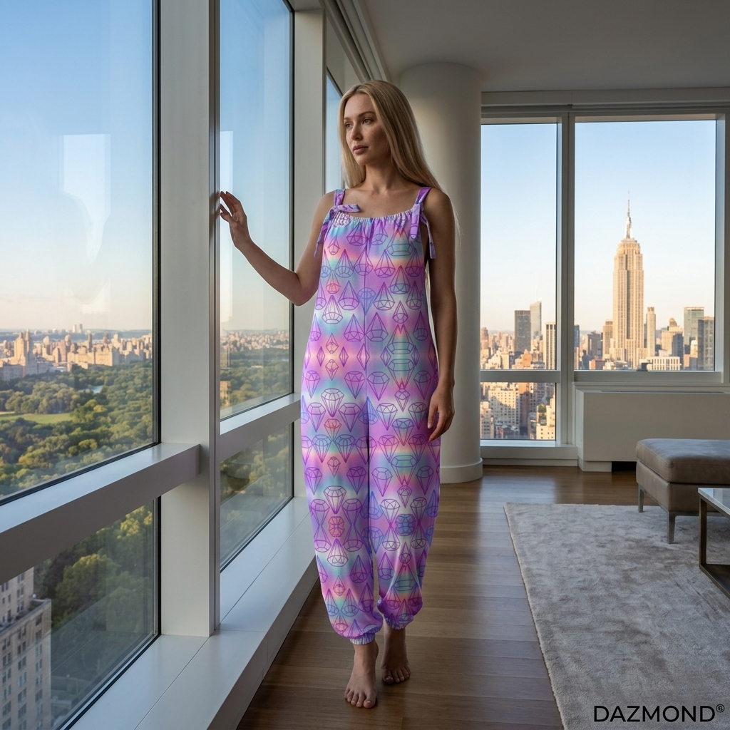 DAZMOND® "Aurora Diamond" Oversized Jumpsuit