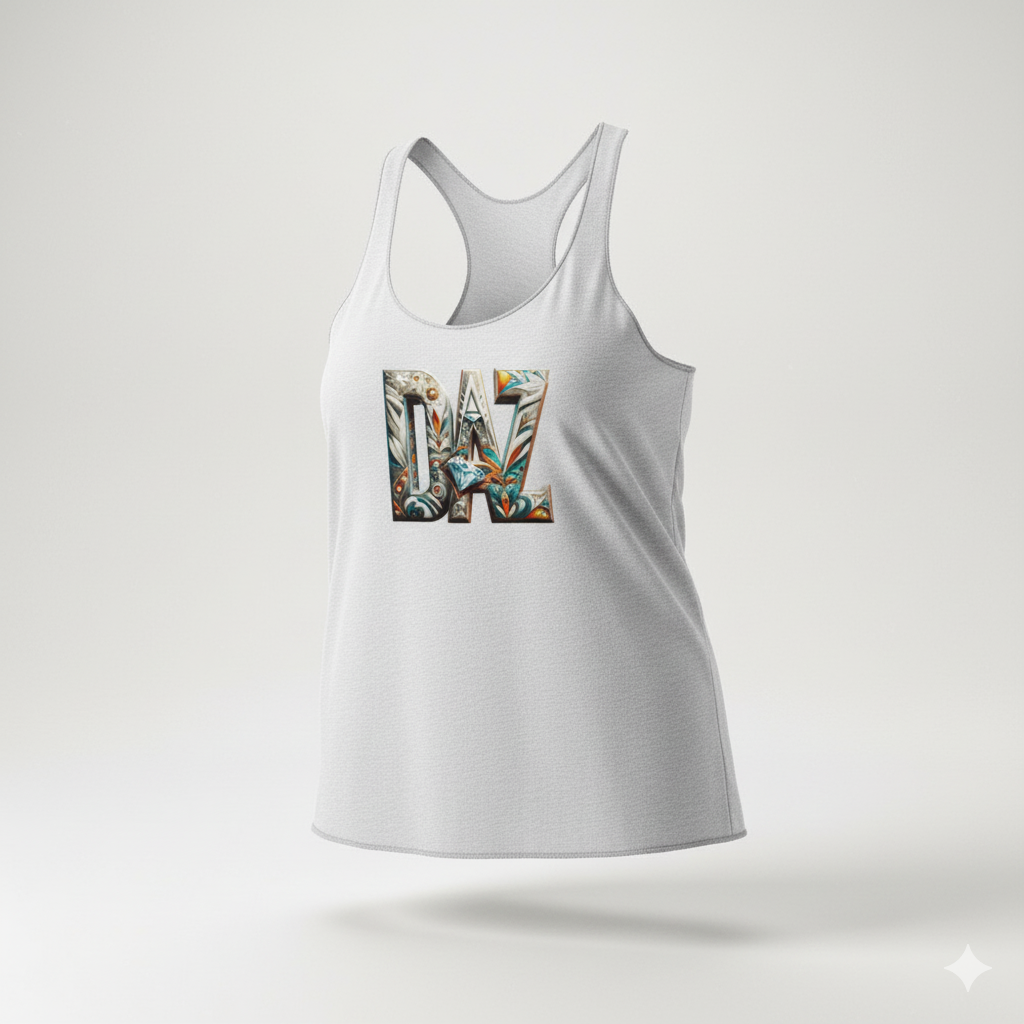 Camiseta DaZMond sin mangas con espalda cruzada