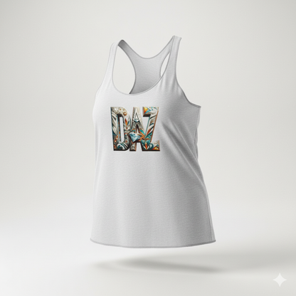 Camiseta DaZMond sin mangas con espalda cruzada