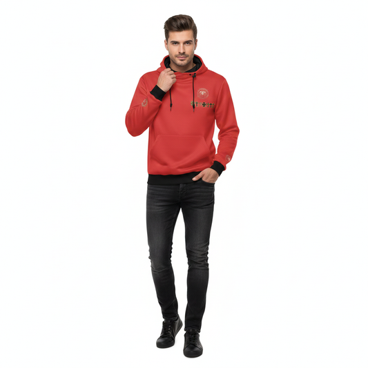 Sudadera DAZMond con capucha de cuello alto para hombre
