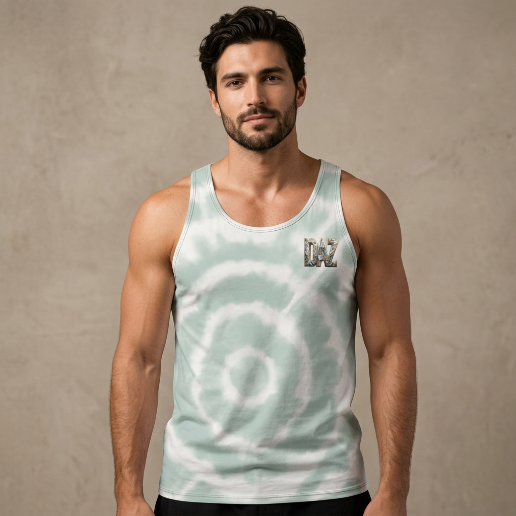 DAZMOND "Aqua Drift" Tank Top