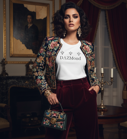 Camisetas DAZMond de cuello redondo para mujer