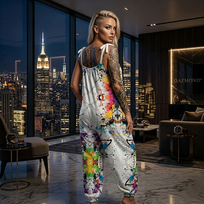 DAZMOND® "Midnight Strokes" Baggy Jumpsuit