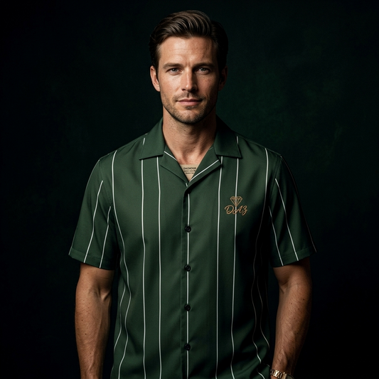 The Dazmond Forest Pinstripe Aero-Luxe 100