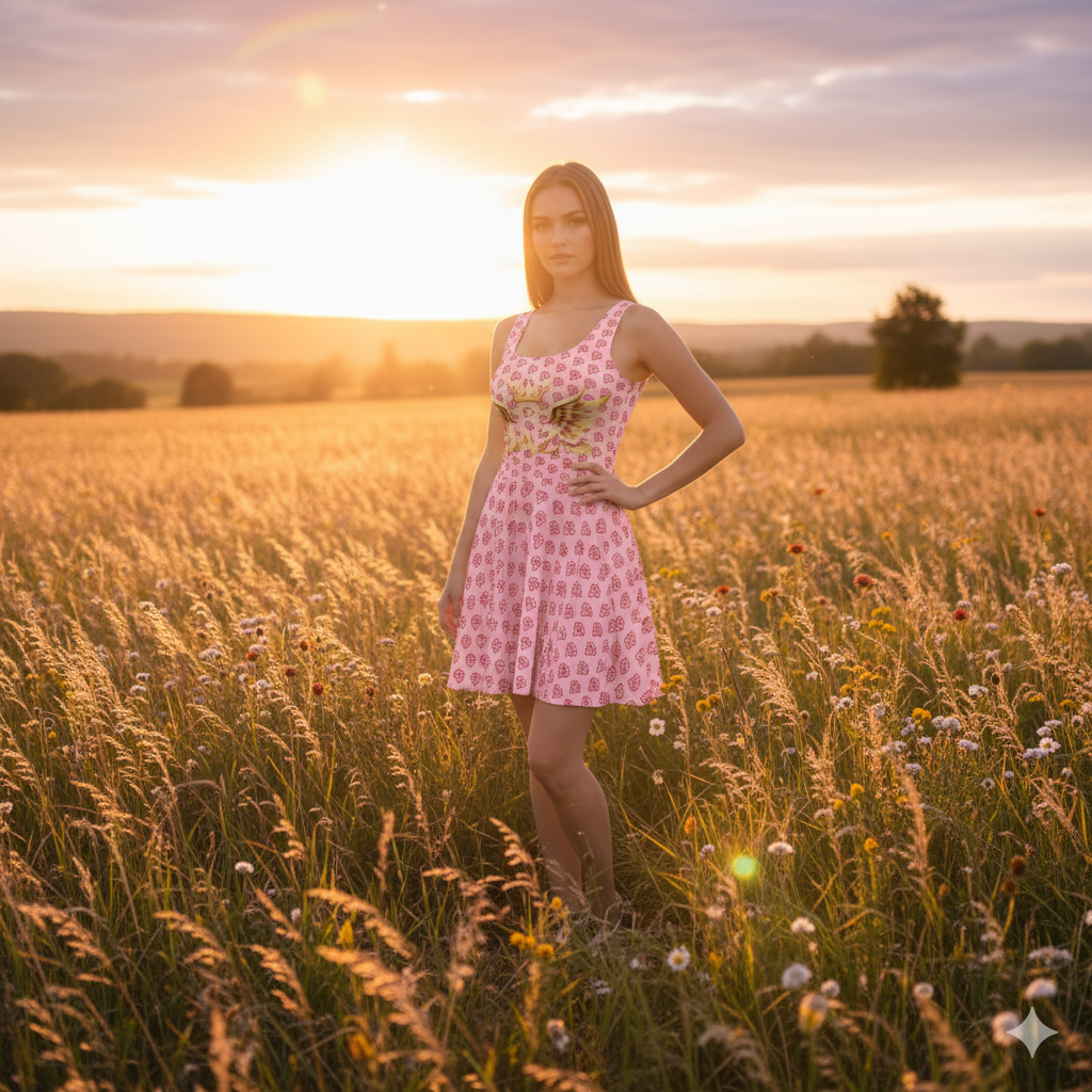 Vestido patinador DAZMond Art Luxury