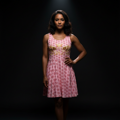 DAZMOND® "Soleil d'Or" Aria Skater Dress