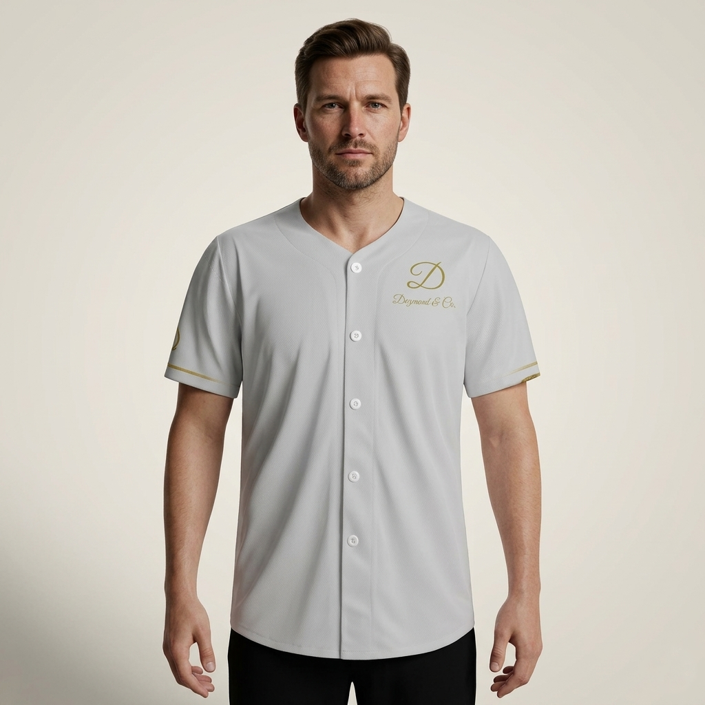 DAZMOND® "Platinum Classic" Short Sleeve Baseball Jersey