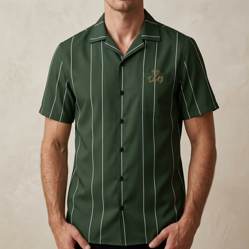 The Dazmond Forest Pinstripe Aero-Luxe 100