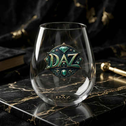 DAZMOND® "Liquid Muse" Stemless Wine Glass