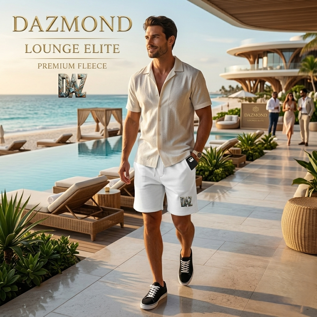DAZMOND® "Lounge Elite" Premium Fleece Shorts