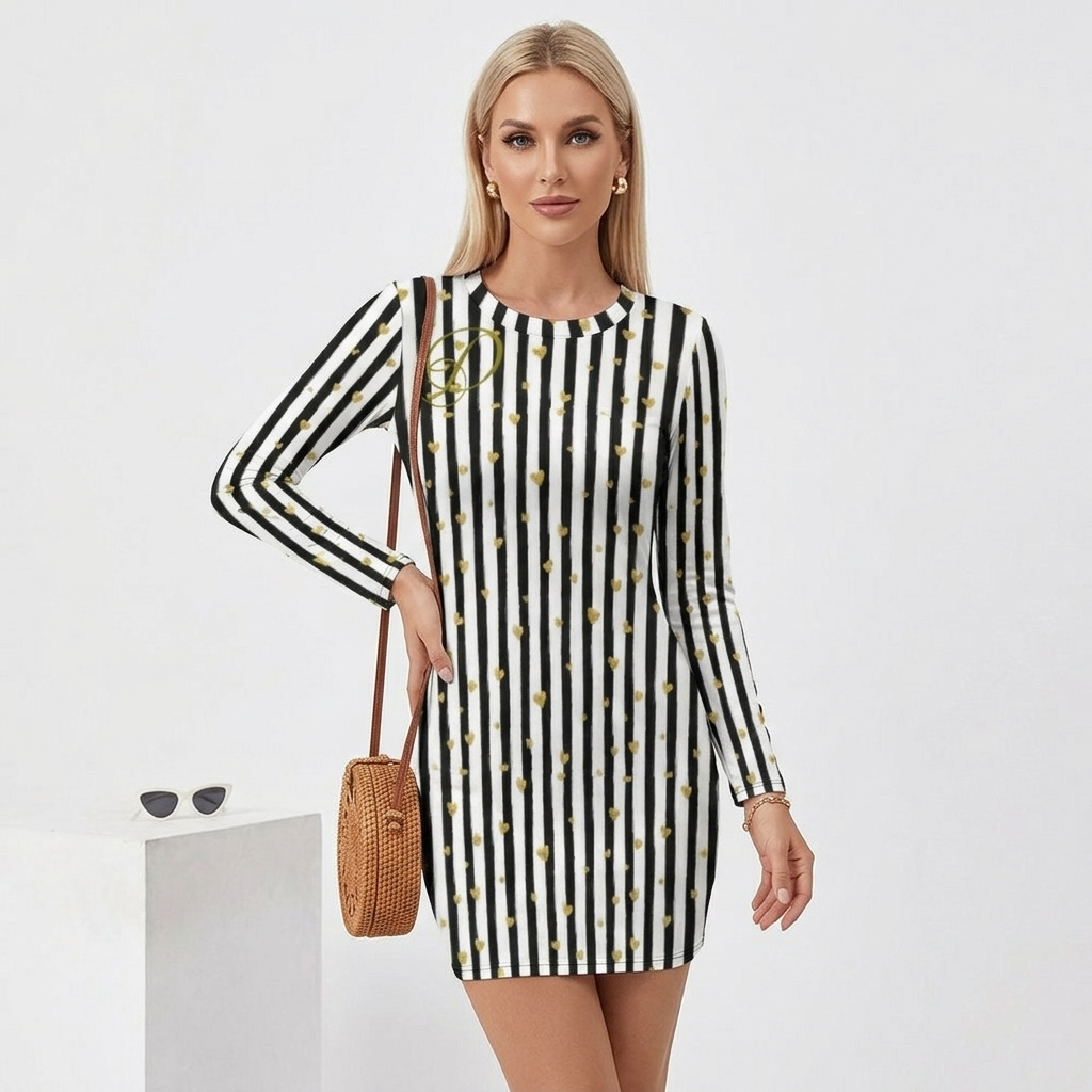 Vestido de manga larga de diseño DAZMOND