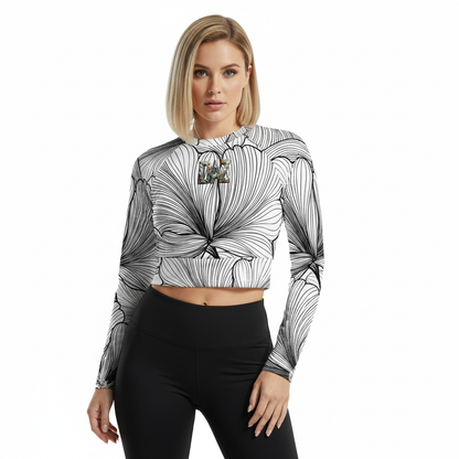 DAZMOND® Hydra-Flow Long Sleeve Crop Top