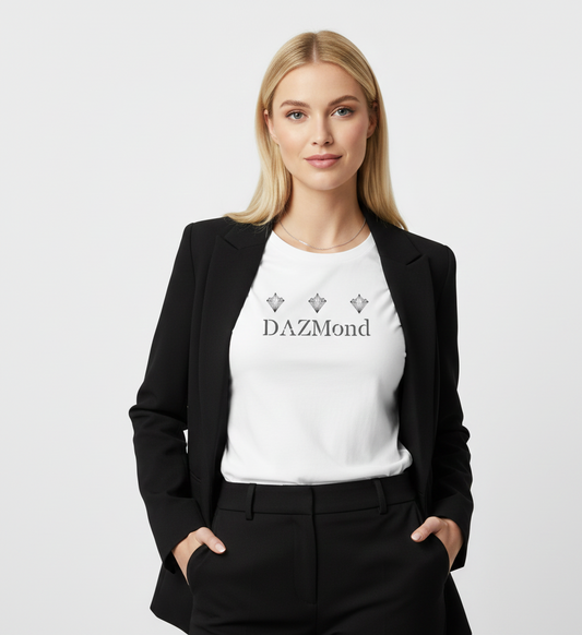 Camisetas DAZMond de cuello redondo para mujer