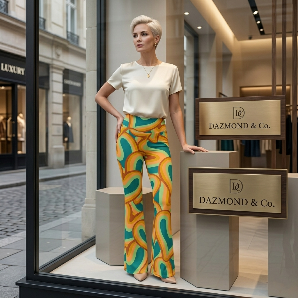 DAZMOND® "Retro Groove" Flare Leggings