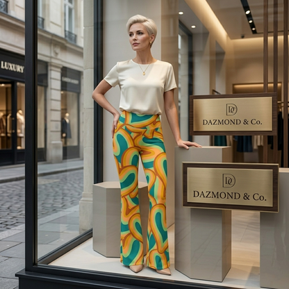 DAZMOND® "Retro Groove" Flare Leggings