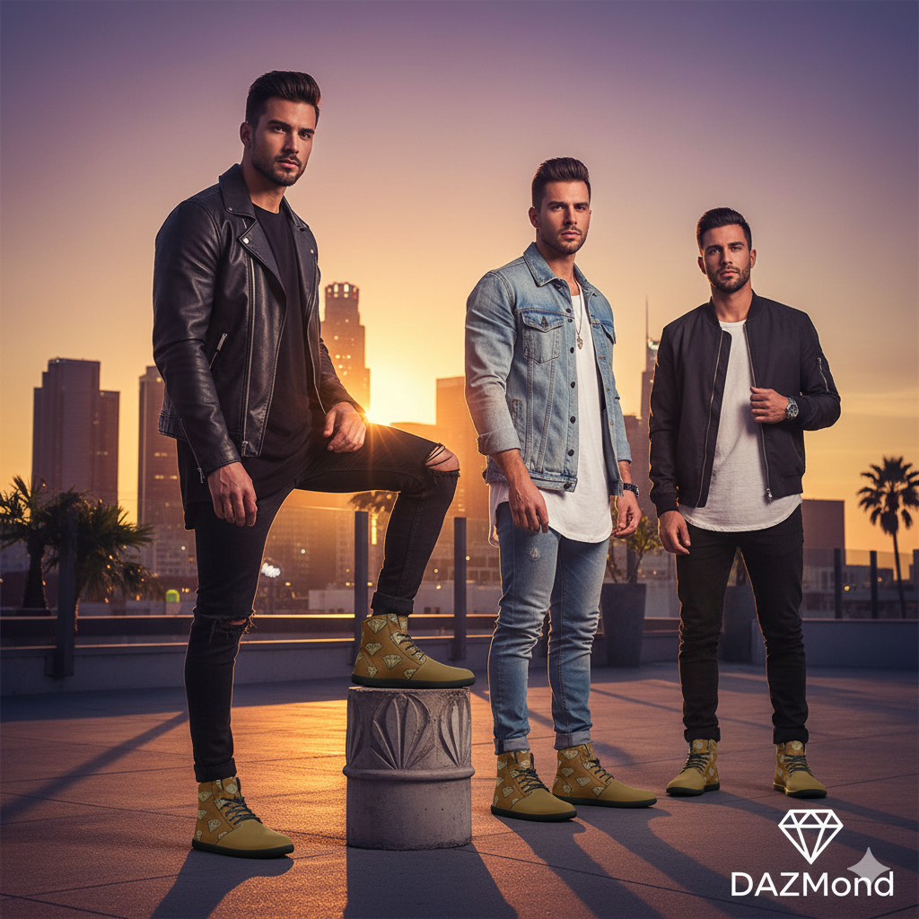 Zapatillas de caña alta DAZMond Luxury Art