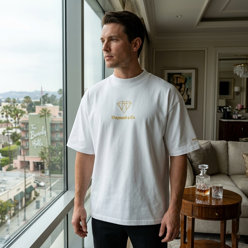 DAZMOND & Co.® "Blaster 2.0" Organic Oversized High-Neck Tee